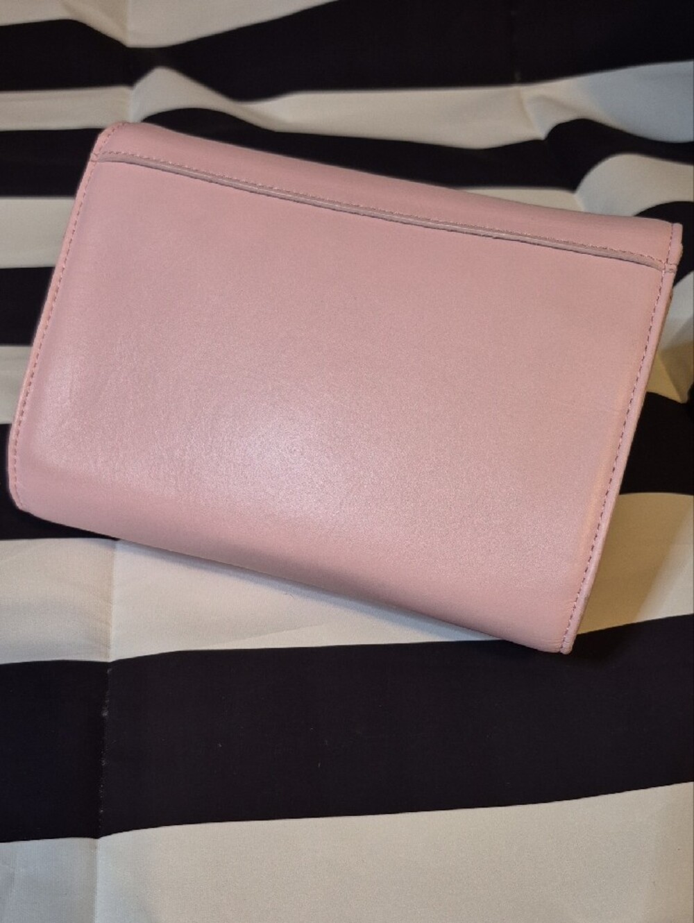 Ted Baker Bubble Gum Pink Clutch with Gold Bow Accent - Picture 3 of 9